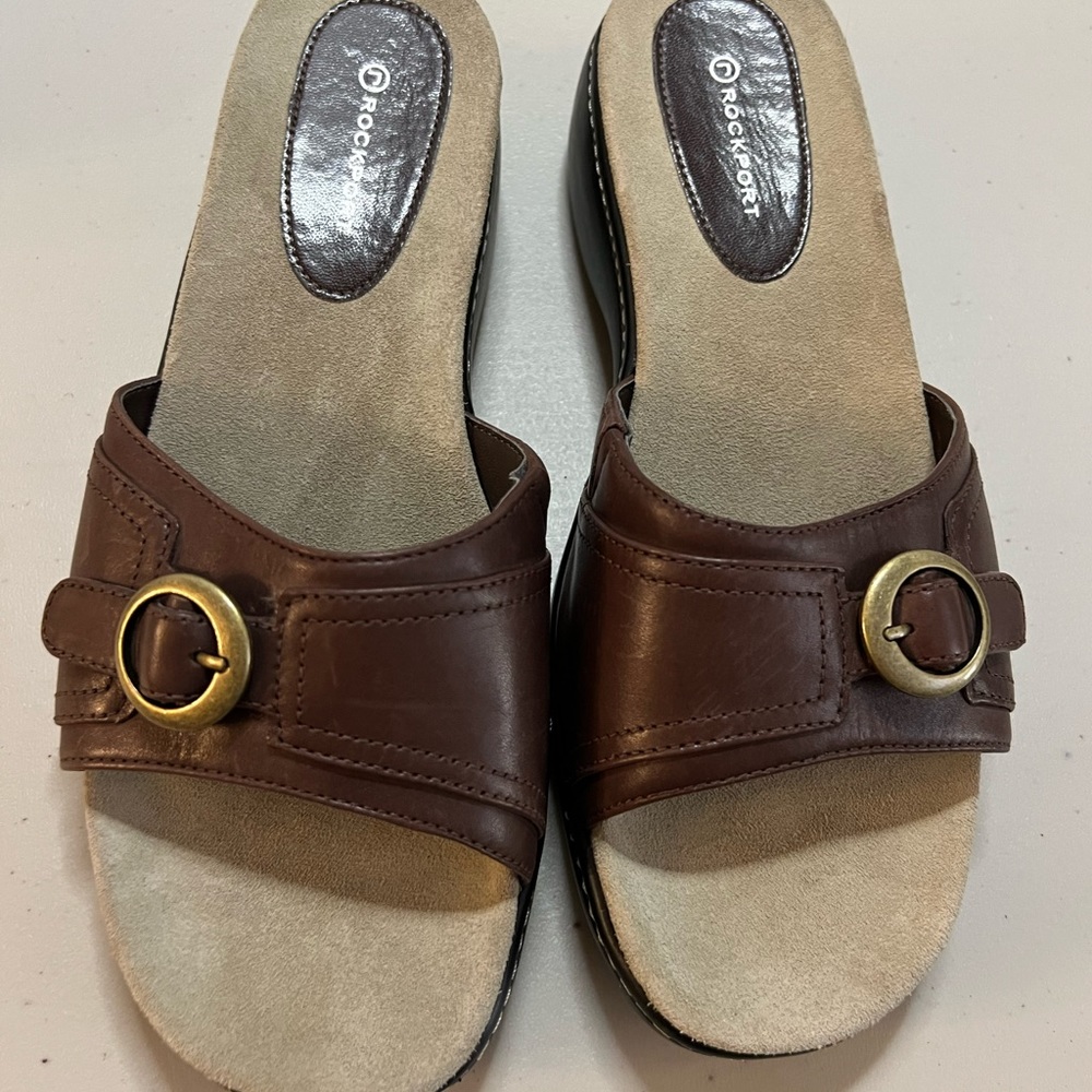 Brown Rockport sandals